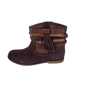 the SAK Jezebelle Slouch Boots Cowboy Prairie Pull On Size 6 Brown Multi NWOB